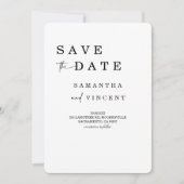 Eenvoudige minimalistische opslag Datum kaart (Voorkant)