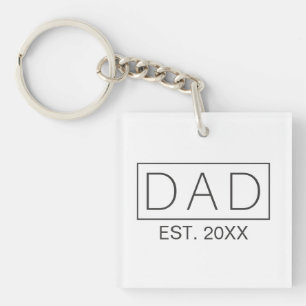 Eenvoudige minimalistische papa typografie   SLEUT Sleutelhanger