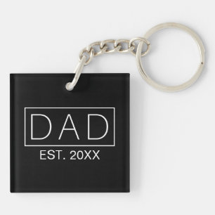 Eenvoudige minimalistische papa typografie SLEUT Sleutelhanger