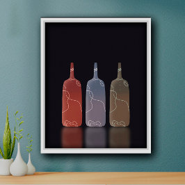 Eenvoudige, minimalistische Scandinavische Poster