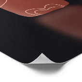 Eenvoudige, minimalistische Scandinavische Poster  (Hoek)