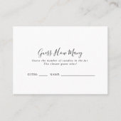 Eenvoudige minimalistische schatting hoeveel Kaart Visitekaartje (Voorkant)