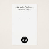Eenvoudige Minimalistische Script Logo Weergavekaa Visitekaartje (Voorkant)