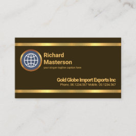 Eenvoudige minimalistische striktere Gold Line Imp Visitekaartje