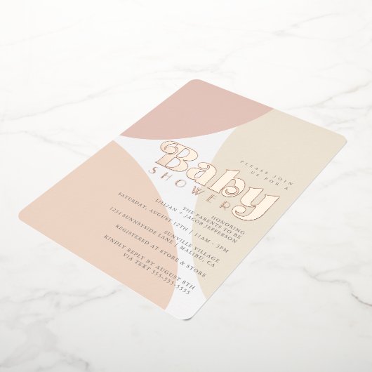 Eenvoudige minimalistische uitnodiging tot Folie v (Gedraaid)