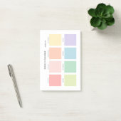 Eenvoudige minimalistische weekplanner post-it® notes (Kantoor)