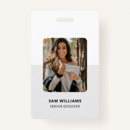 Eenvoudige minimalistische werknemer-ID Badge