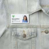 Eenvoudige minimalistische witte aangepaste zieken naamplaatje (In situ)