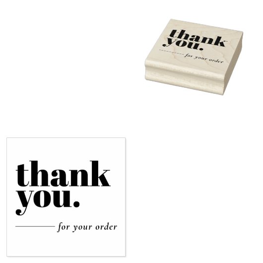 Eenvoudige minimalistische zakelijke klant - Harte Rubberstempel (Gestempeld)