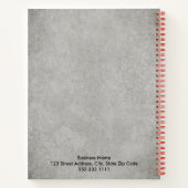 Eenvoudige minimalistische zakelijke Logo Abstract Notitieboek (Achterkant)