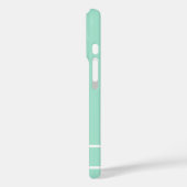 Eenvoudige mint groen minimalistische aangepaste n Case-Mate iPhone case (Achterkant / Links)