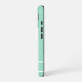 Eenvoudige mintgroene minimalistische aangepaste n iPhone 16 hoesje (Linkerkant)