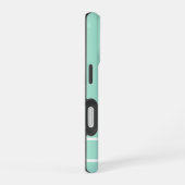 Eenvoudige mintgroene minimalistische aangepaste n iPhone 16 hoesje (Rechterkant)