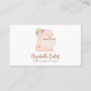 Eenvoudige mixer Floral Cake Visitekaartje