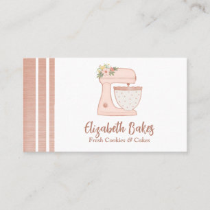 Eenvoudige mixer Floral Cake Visitekaartje