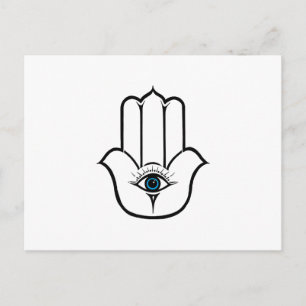 Eenvoudige Modern Hamsa Hand Fatima Briefkaart