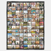 Eenvoudige moderne 108 fotocollage fleece deken (Voorkant)