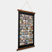 Eenvoudige moderne 108 fotocollage hangend wandkleed (Gebogen)