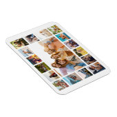 Eenvoudige moderne 17 foto collage magneet (Rechterzijde)