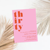 Eenvoudige moderne 30e verjaardag kaart