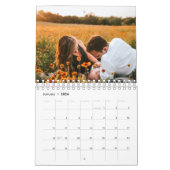 Eenvoudige moderne aangepaste foto 2024 kalender (Jan 2026)
