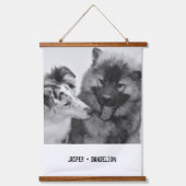 Eenvoudige, moderne aangepaste foto of foto's van  hangend wandkleed (Voorkant)