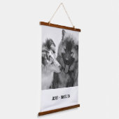 Eenvoudige, moderne aangepaste foto of foto's van  hangend wandkleed (Gebogen)