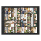 Eenvoudige moderne aangepaste fotocollage tafelkleed (Voorkant (Horizontaal))