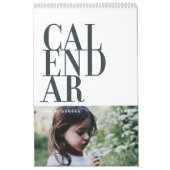 Eenvoudige, moderne aangepaste fotokalender kalender (Hoes)