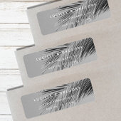 Eenvoudige, moderne aangepaste | Palmboom | Retour Etiket