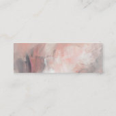 Eenvoudige moderne Abstracte bruiloft-webbehuizing Mini Visitekaartje (Achterkant)