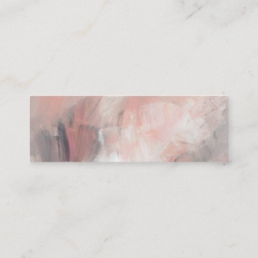 Eenvoudige moderne Abstracte bruiloft-webbehuizing Mini Visitekaartje (Achterkant)