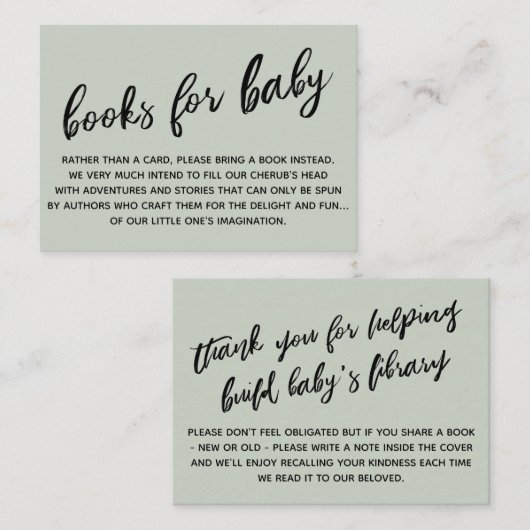 Eenvoudige, moderne applicatie voor het schrijven informatiekaartje (Voorkant / Achterkant)