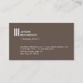 Eenvoudige Moderne Architectuur, Bouw, Ontwerp 3 Visitekaartje (Achterkant)