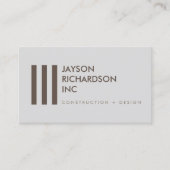 Eenvoudige Moderne Architectuur, Bouw, Ontwerp 3 Visitekaartje (Voorkant)