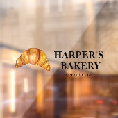 Eenvoudige moderne bakkerij Eco Professional Logo Raamsticker (Vel 2)