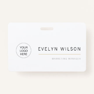 Eenvoudige Moderne BedrijfsNaam van de Logo van de Badge