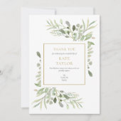 Eenvoudige moderne begrafeniseconomie bedankkaart (Voorkant)