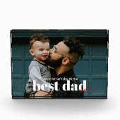 Eenvoudige moderne beste vader ooit fotoblokken (Voorkant)