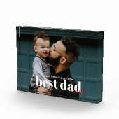 Eenvoudige moderne beste vader ooit fotoblokken (Rechts)