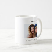 Eenvoudige moderne Besties foto Koffiemok (Voorkant rechts)