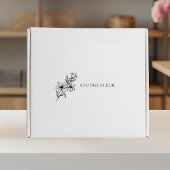 Eenvoudige moderne bloemen zelfinktende stempel