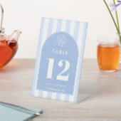 Eenvoudige Moderne Boog Kust Trouwtafelnummers Reclamebord Met Voetstuk (Insitu)