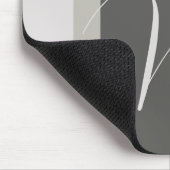 Eenvoudige Moderne Boog met Monogram Initiaal Muismat (Hoek)