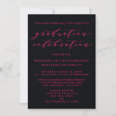 EENVOUDIGE MODERNE BOOG SCRIPT EINDRITATION KAART (Achterkant)