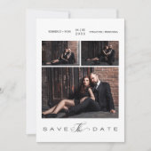 Eenvoudige moderne bruiloft 3 foto's collage (Voorkant)