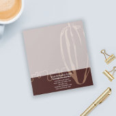 Eenvoudige moderne Cacao Pod Chocolatier Chocolade Notitieblok
