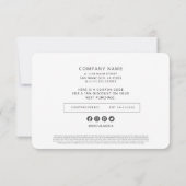 Eenvoudige, moderne campagne voor het koppelen van bedankkaart (Achterkant)