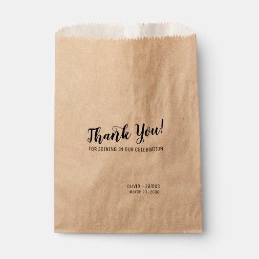 Eenvoudige moderne chique dank u script bruiloft t bedankzakje (Voorkant)