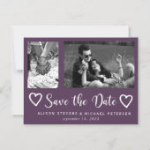 Eenvoudige moderne chique script bruiloft foto ops magnetische uitnodiging (Voorkant)